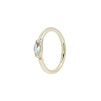 Buddha | 14k gold | Zuri Seam Ring | Mercury Mist Topaz