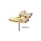 Invictus | 14k gold | Prong Set Vine | CZ