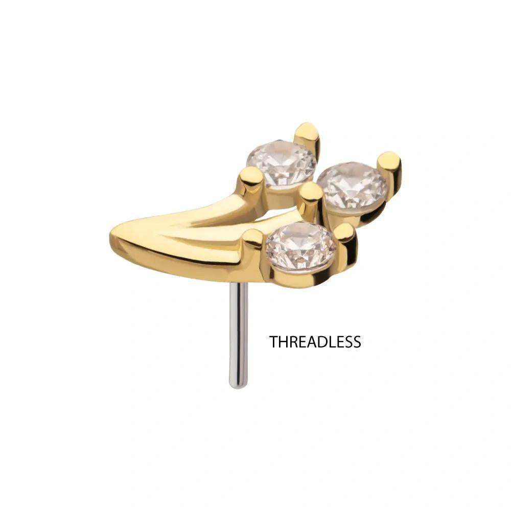 Invictus | 14k gold | Prong Set Vine | CZ