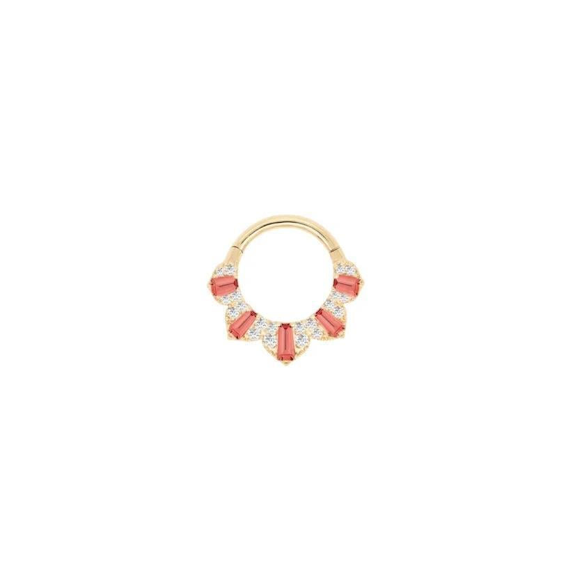 Buddha | 14k Gold | Gilty Pleasure Clicker | Garnet + Diamond
