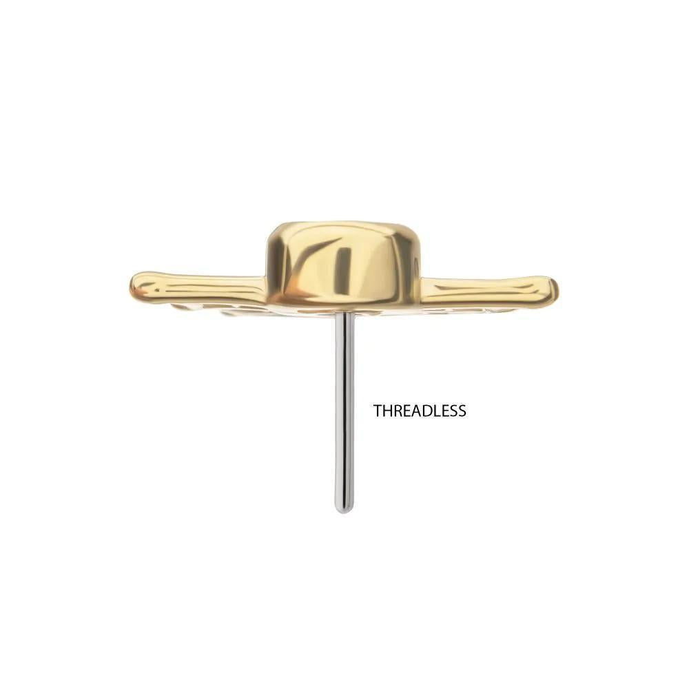 Invictus | 14k gold | Spiderweb Top with Bezel Lab-Grown Diamond | Lab-Grown Diamond