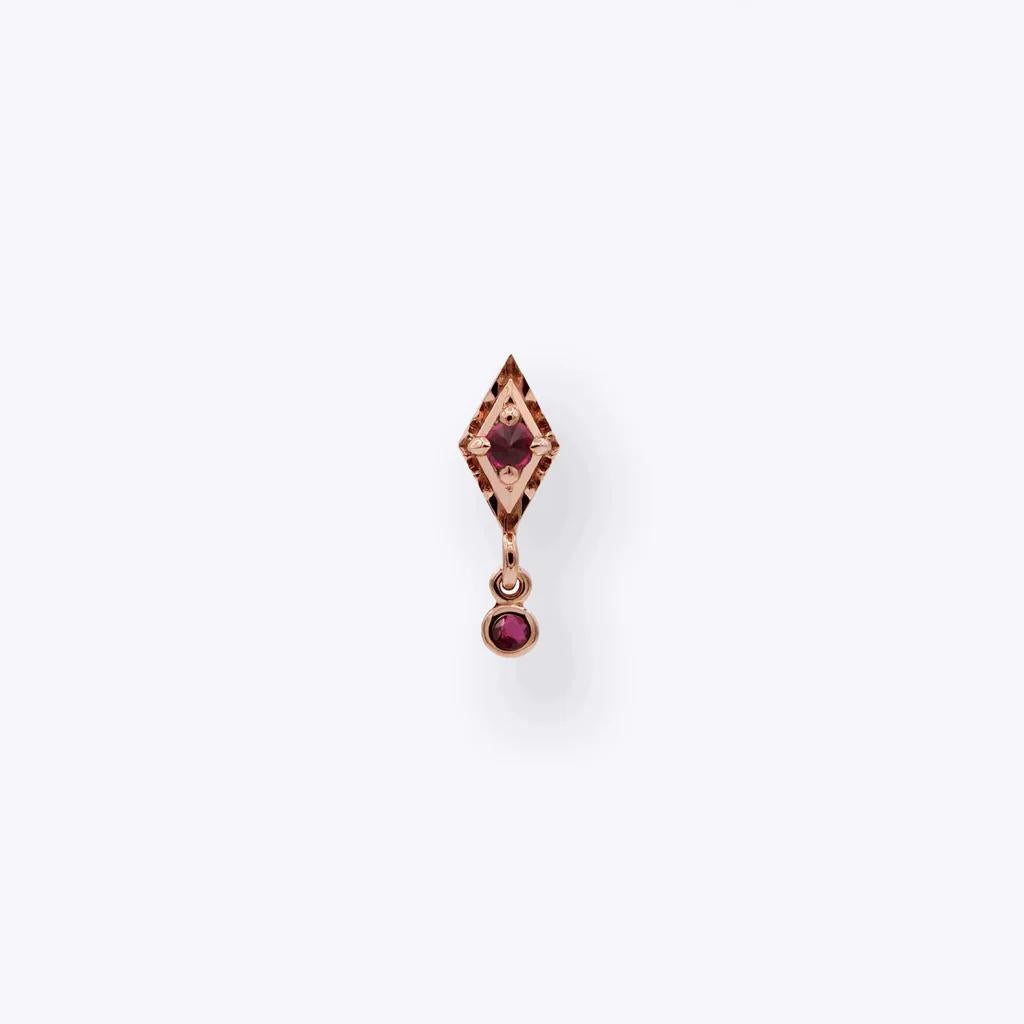 Tether | 14k gold | Dyna Drop | Ruby