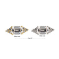 Invictus | 14k gold | Hexagon and Prong Set Baguette | CZ