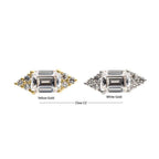 Invictus | 14k gold | Hexagon and Prong Set Baguette | CZ