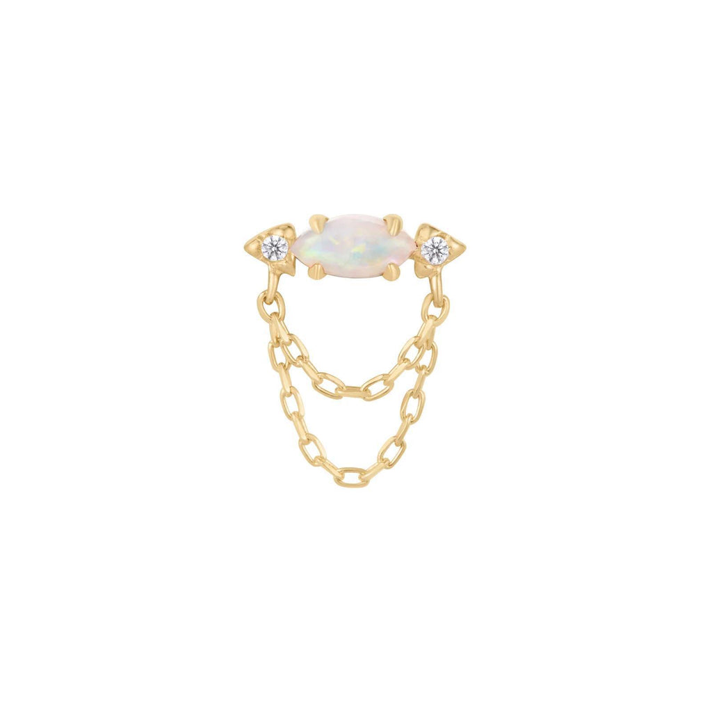 Buddha | 14k gold | Limitless | Australian Opal + CZ
