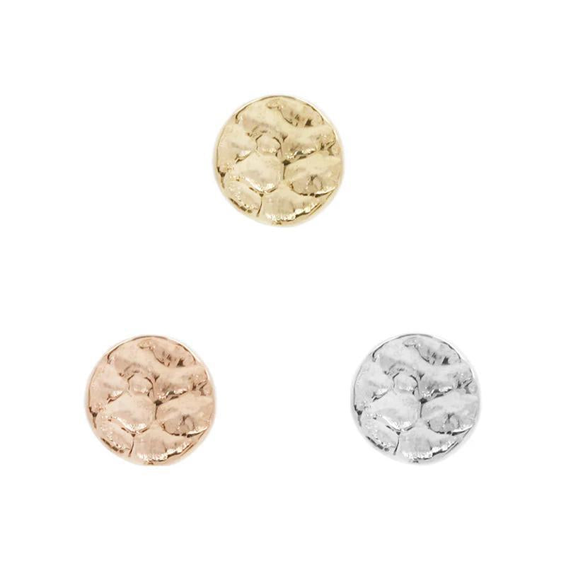 Buddha | 14k gold | Hammered Disk