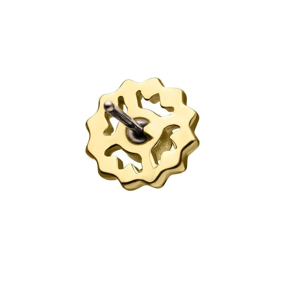 Invictus | 14k gold | Bezel Flower | CZ