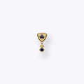 Tether | 14k gold | Hero Drop | Blue Sapphire