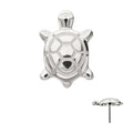 Invictus | Titanium | Threadless Low Profile 3D Corrugated Land Turtle Top