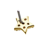 Invictus | 14k gold | Star | CZ