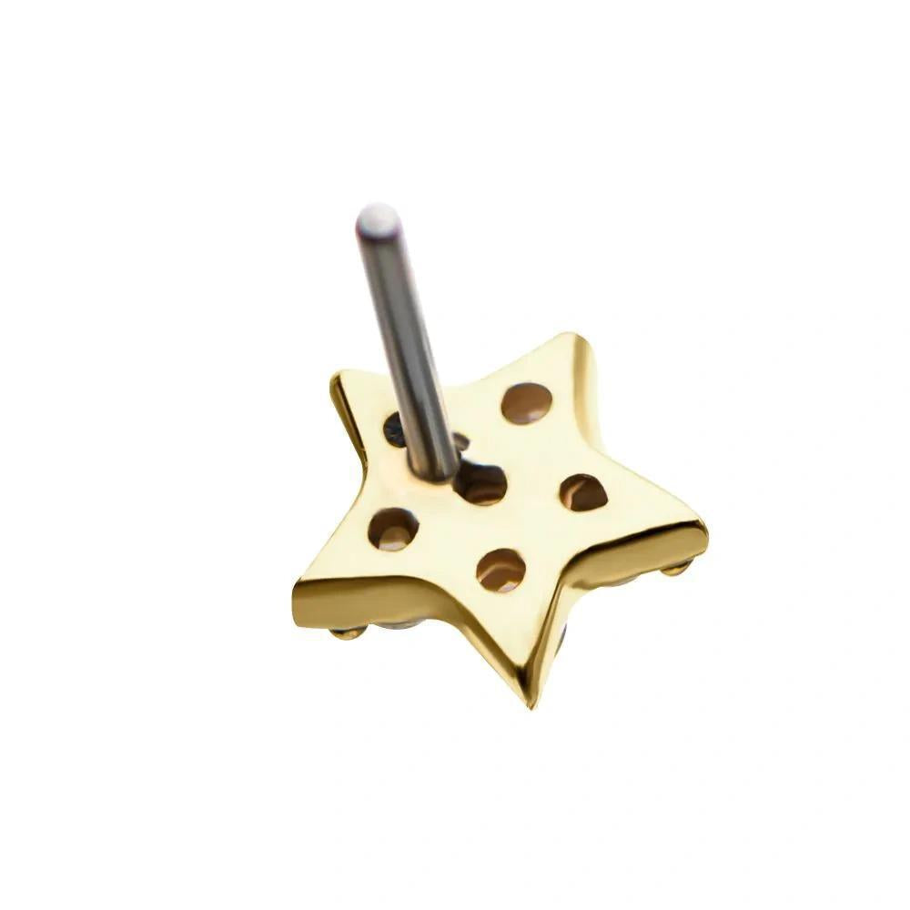 Invictus | 14k gold | Star | CZ