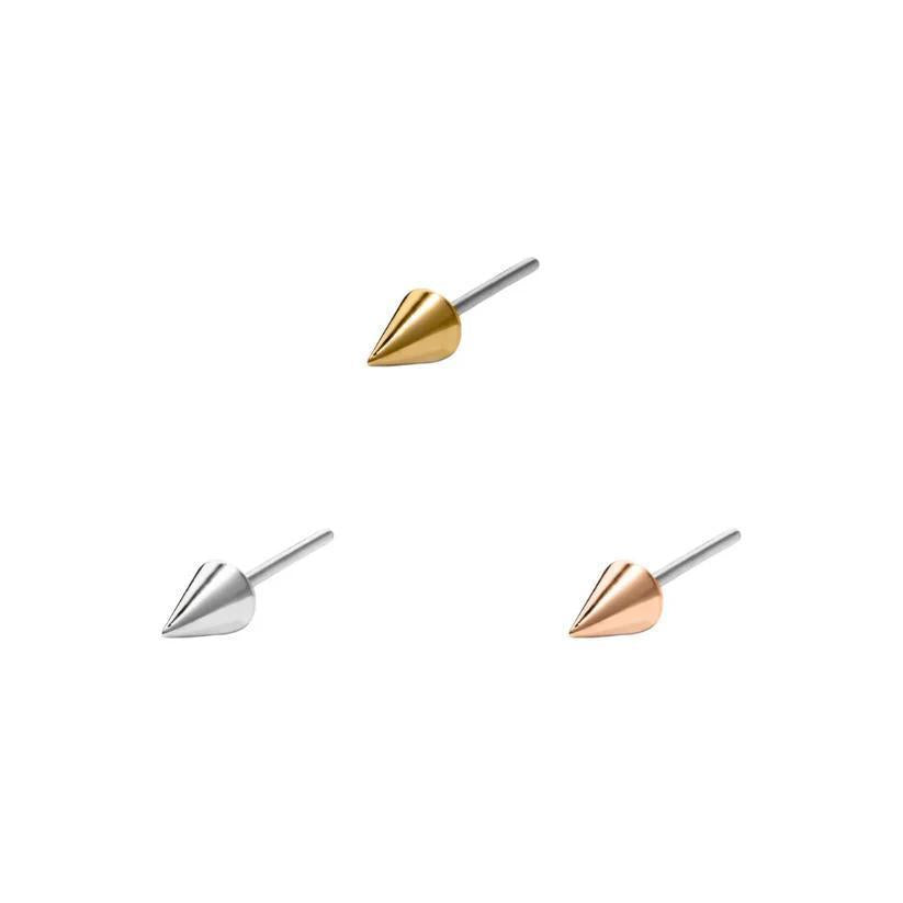 Buddha | 14k Gold | Spikey Threadless End