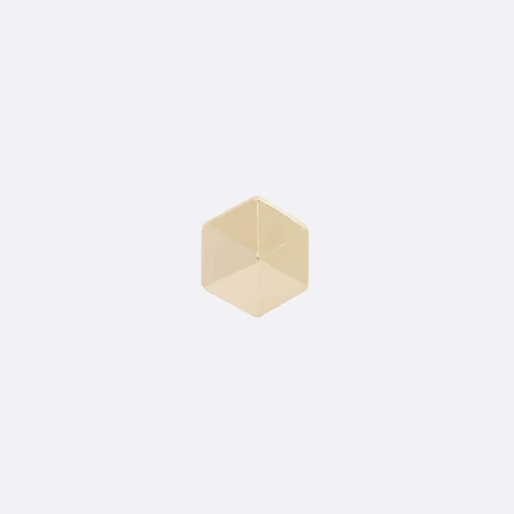 Tether | 14k gold | Hex Stud