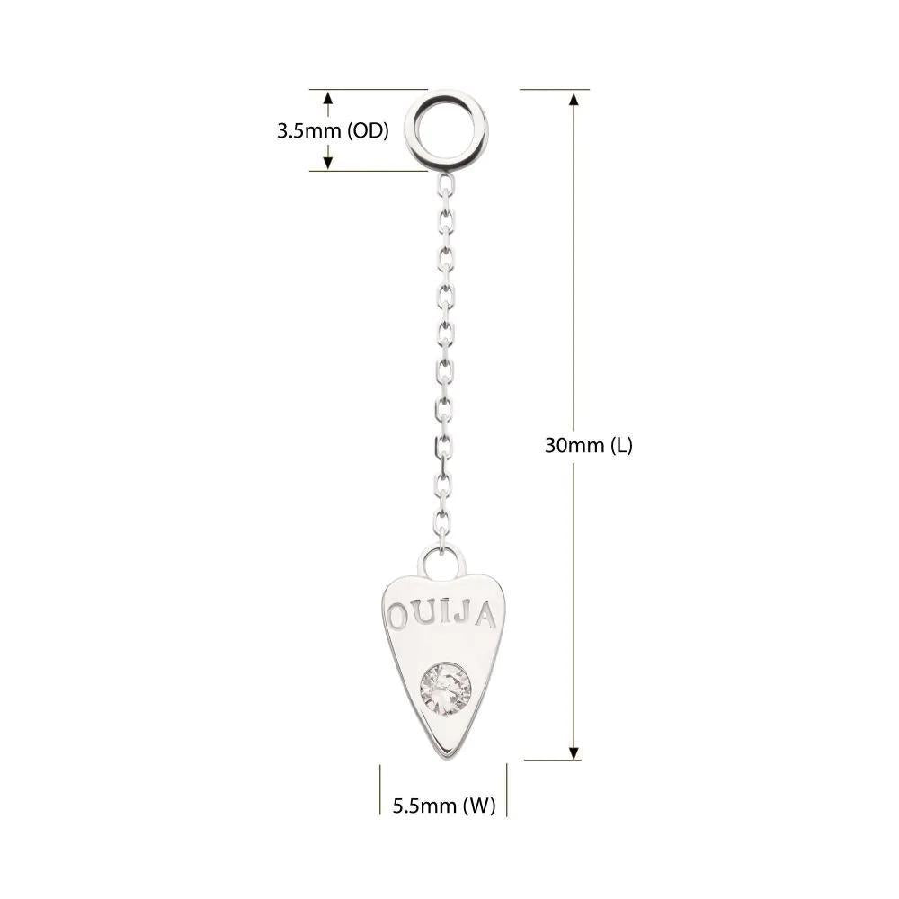 Invictus | 14k gold | Hasbro Ouija Planchette Dangle Charm