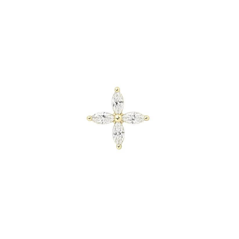 Buddha | 14k Gold | Atmosphere Threadless End | Cubic Zirconia