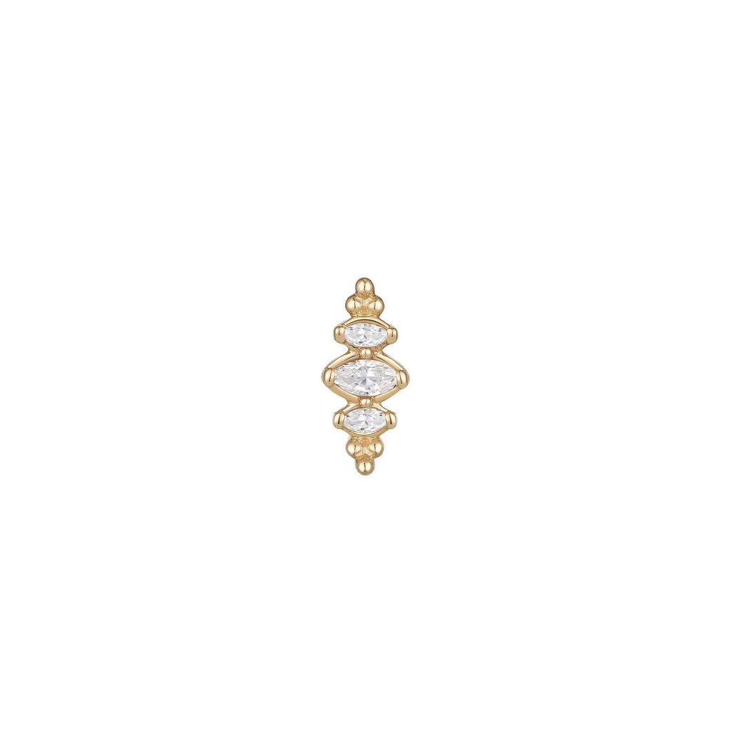 Buddha | 14k gold | Prose | Clear CZ