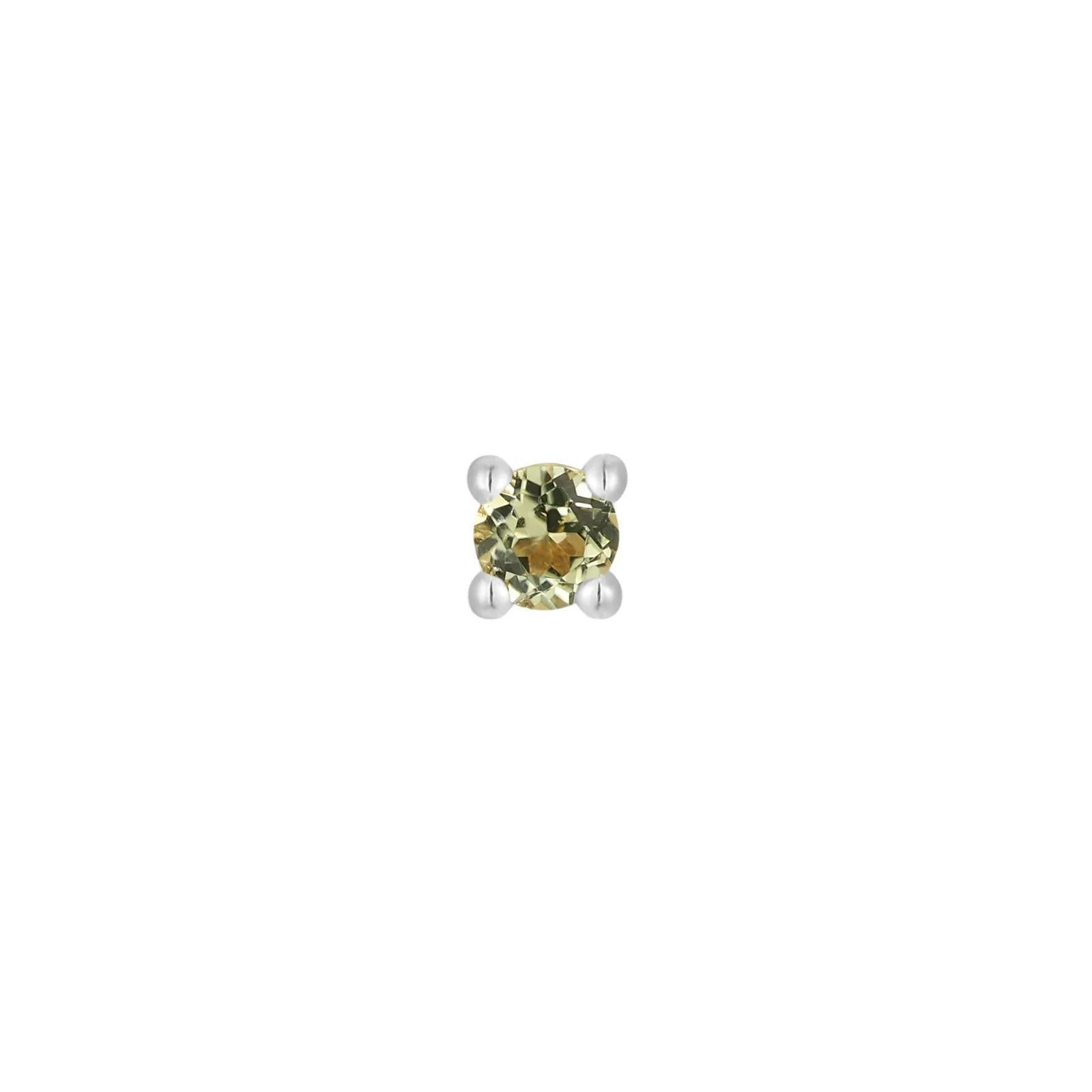 Buddha | 14k gold | Prong | Peridot