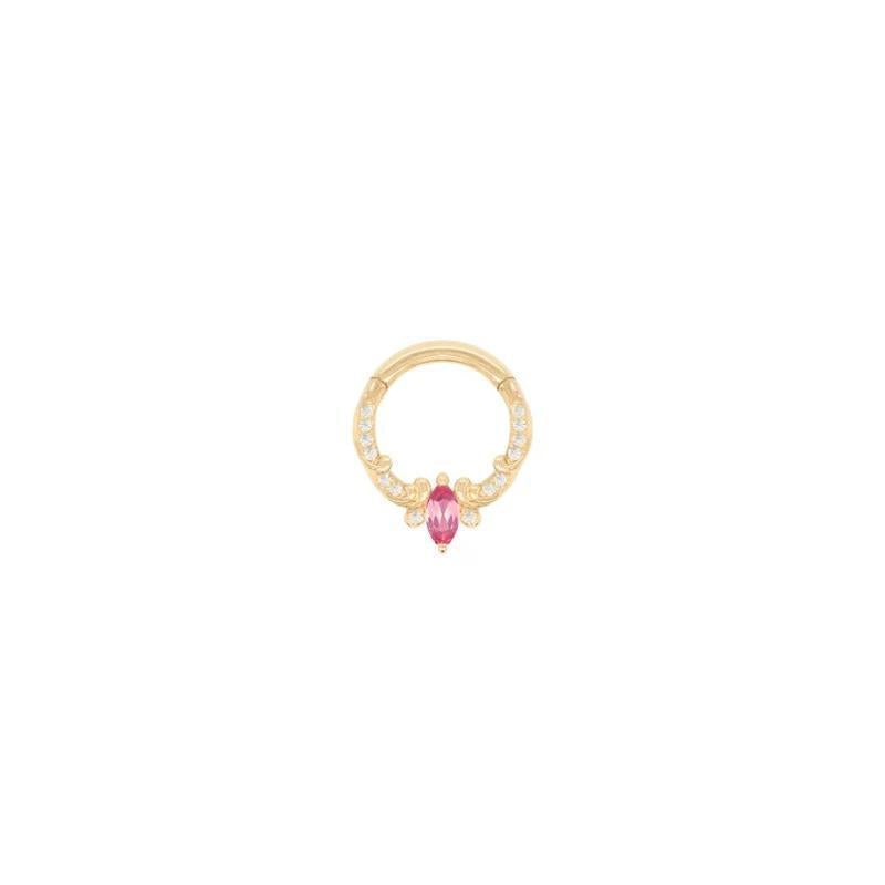 Buddha | 14k gold | Coterie | Pink Tourmaline