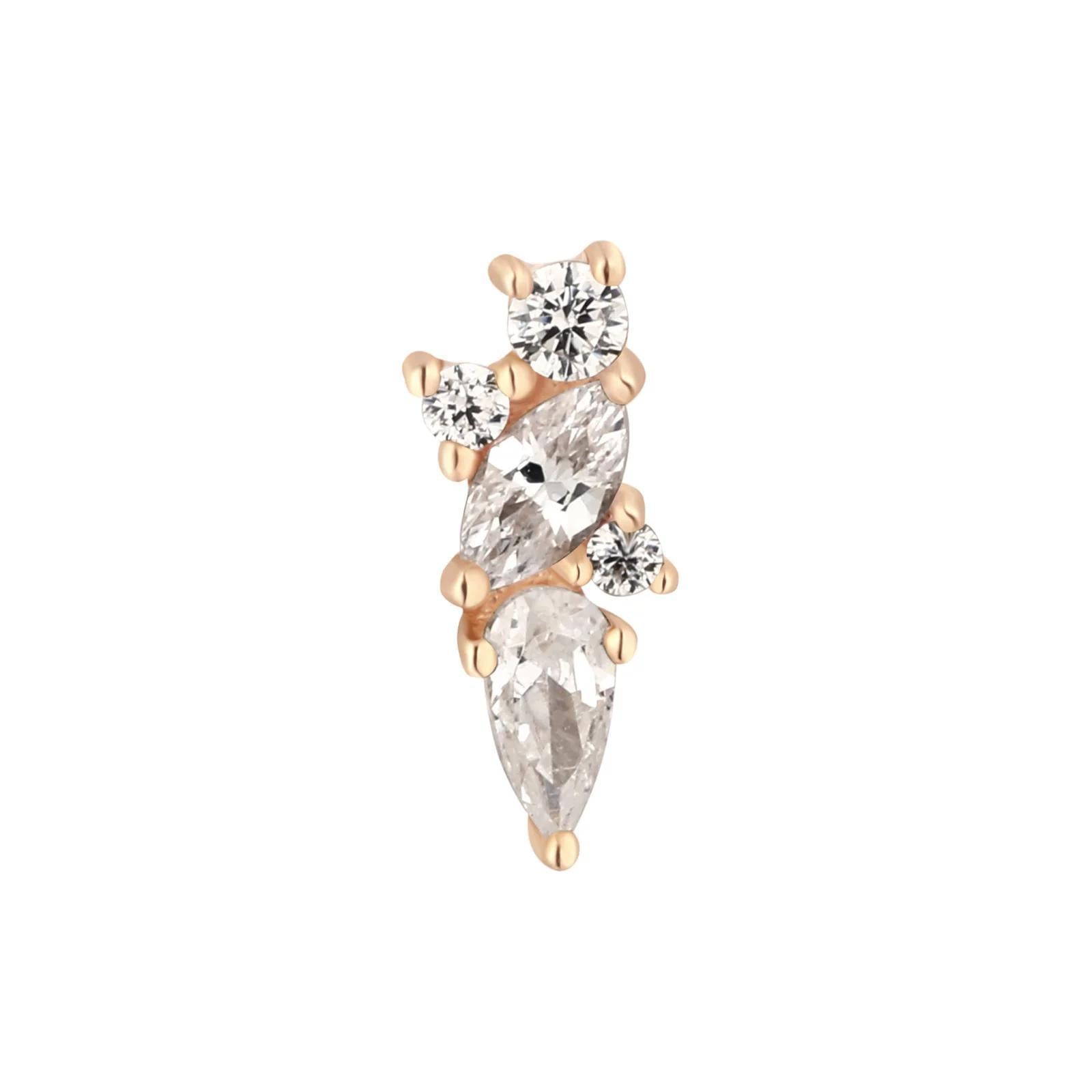 Buddha | 14k gold | Visionary | Clear CZ