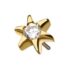 Invictus | 14k gold | Simple Star | CZ