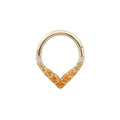 Buddha | 14k gold | Rise + Shine | Citrine Ombré