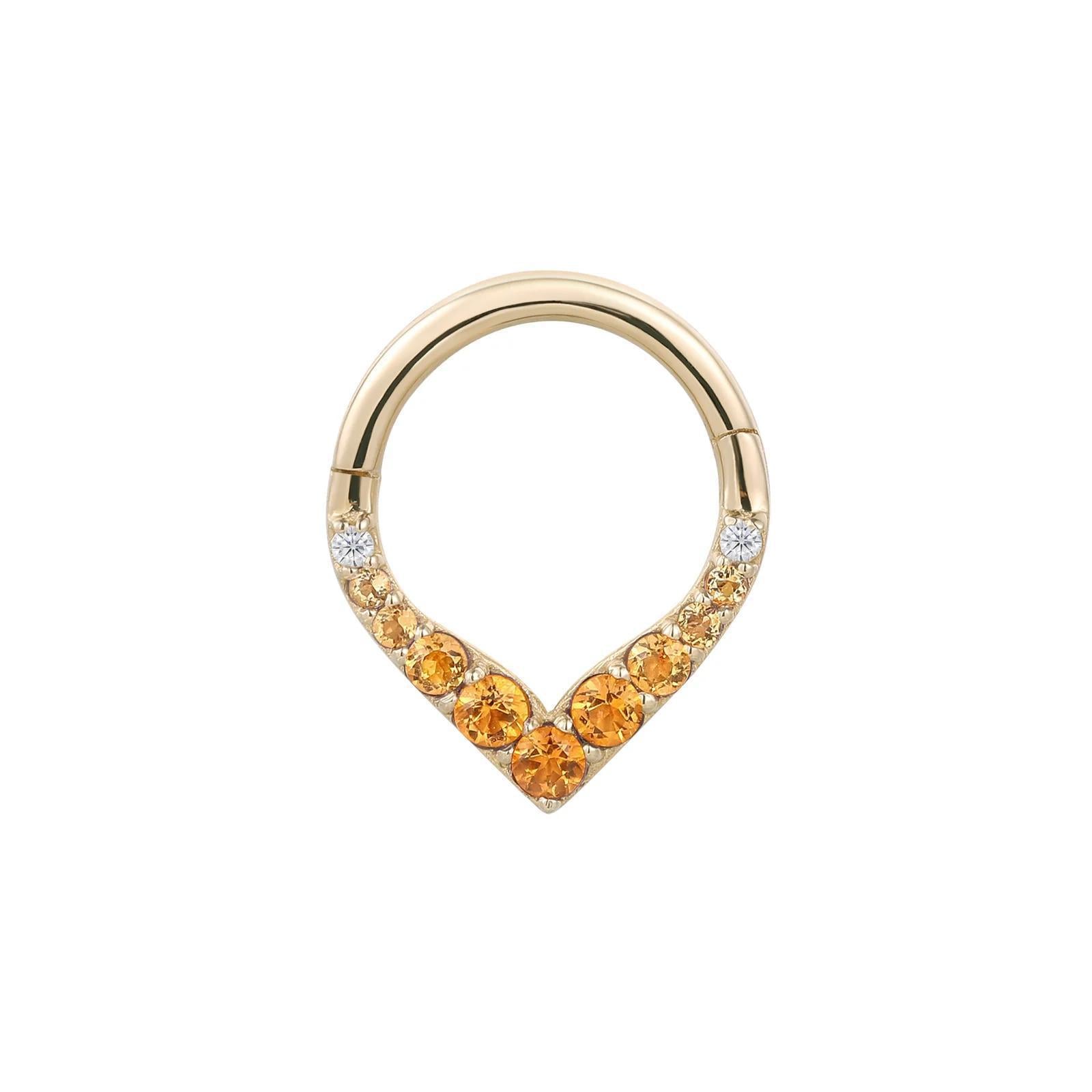 Buddha | 14k gold | Rise + Shine | Citrine Ombré