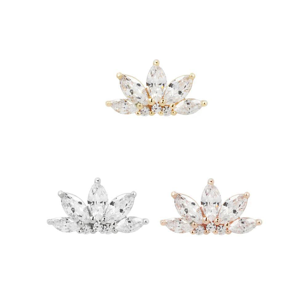 Buddha | 14k gold | Mini Valentina | Clear CZ