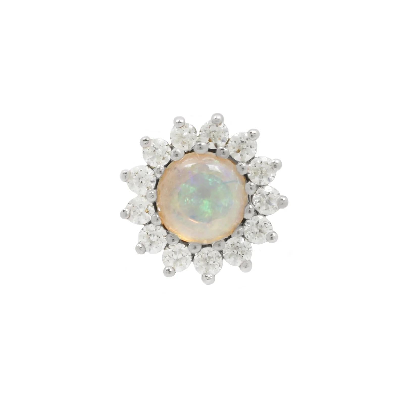 Buddha | 14k gold | Delphine | Australian Opal + CZ