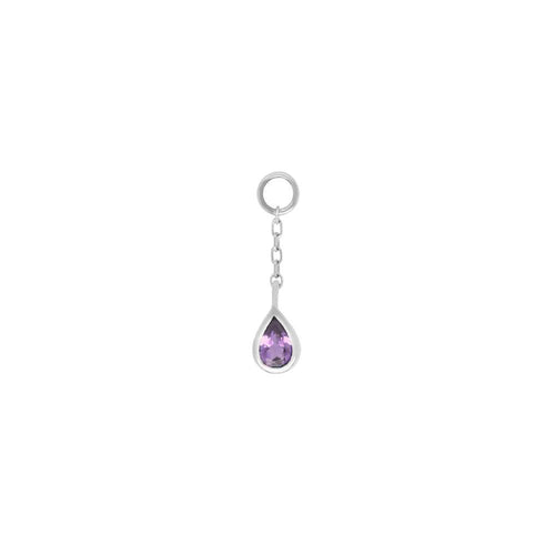 Buddha | 14k gold | Concorde Chain Charm | Amethyst