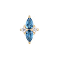 Buddha | 14k gold | Ethereal | London Blue Topaz + CZ