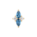 Buddha | 14k gold | Ethereal | London Blue Topaz + CZ