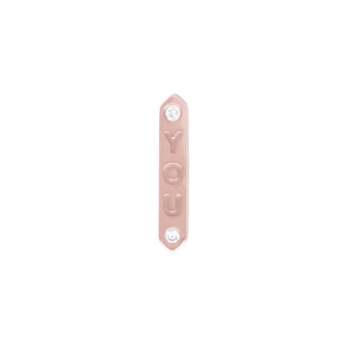 Buddha | 14k gold | "YOU" | White Diamond