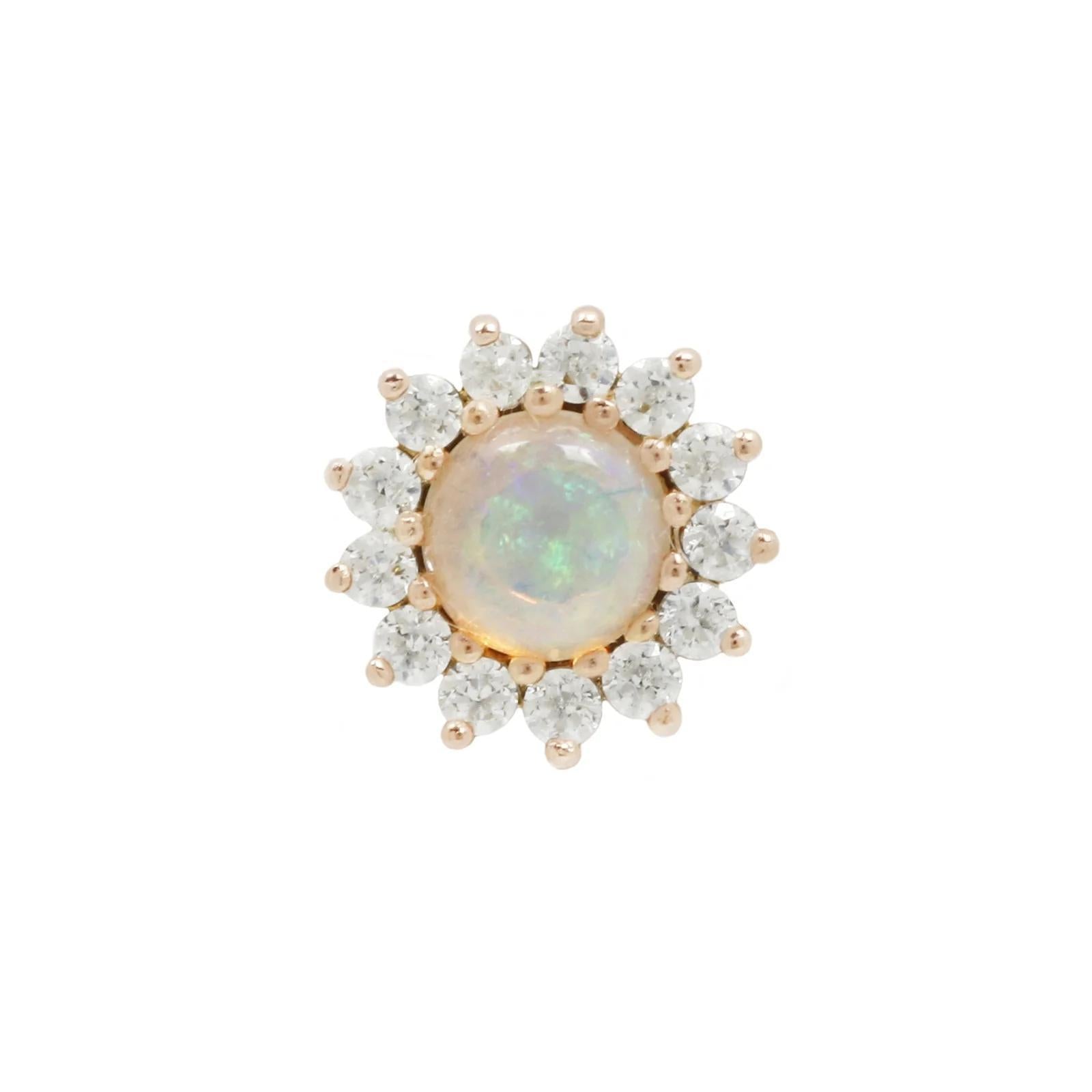 Buddha | 14k gold | Delphine | Australian Opal + CZ
