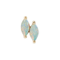 Buddha | 14k gold | Double Zuri | Left + Right Direction | Australian Opal