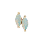 Buddha | 14k gold | Double Zuri | Left + Right Direction | Australian Opal