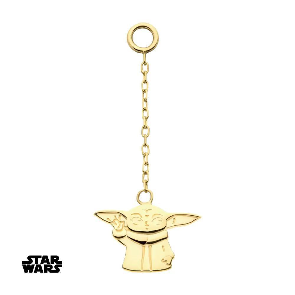 Invictus | 14k gold | Star Wars | Grogu Dangle Charm