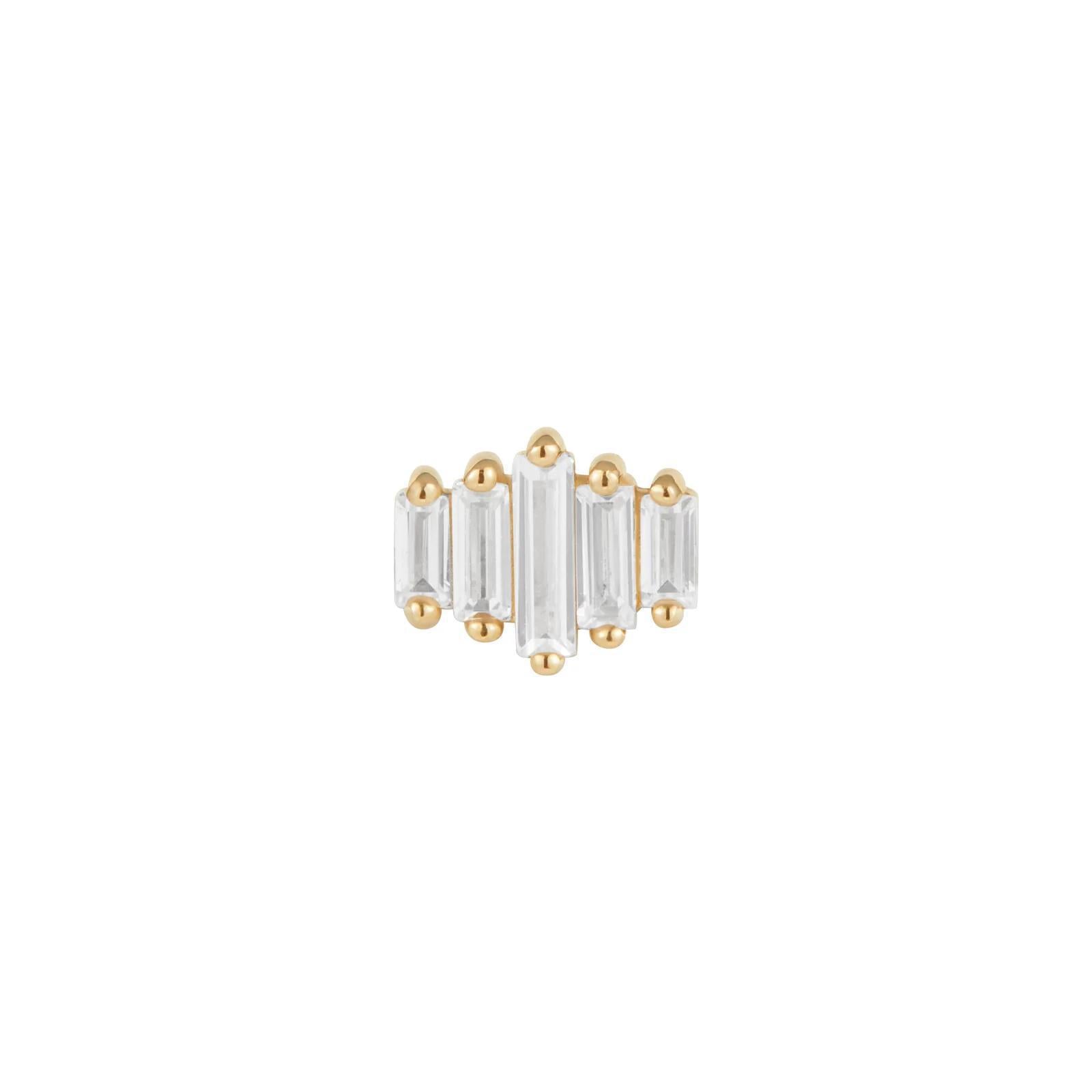Buddha | 14k gold | Evolution | Clear CZ
