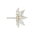 Buddha | 14k gold | Valentina Forward Facing End | CZ