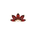 Buddha | 14k gold | Valentina | Garnet + CZ