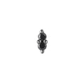 Buddha | 14k gold | Mishka 2 | Black Diamond + Rhodium