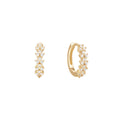 Buddha | 14k gold | Sabine Huggie | White Sapphire | 18g 5/16
