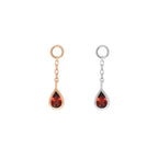 Buddha | 14k gold | Concorde Chain Charm | Garnet