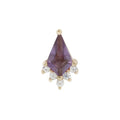 Buddha | 14k gold | Noble | Amethyst + CZ