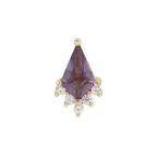 Buddha | 14k gold | Noble | Amethyst + CZ
