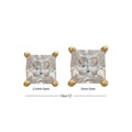 Invictus | 14k gold | Internally Threaded | Princess Cut CZ