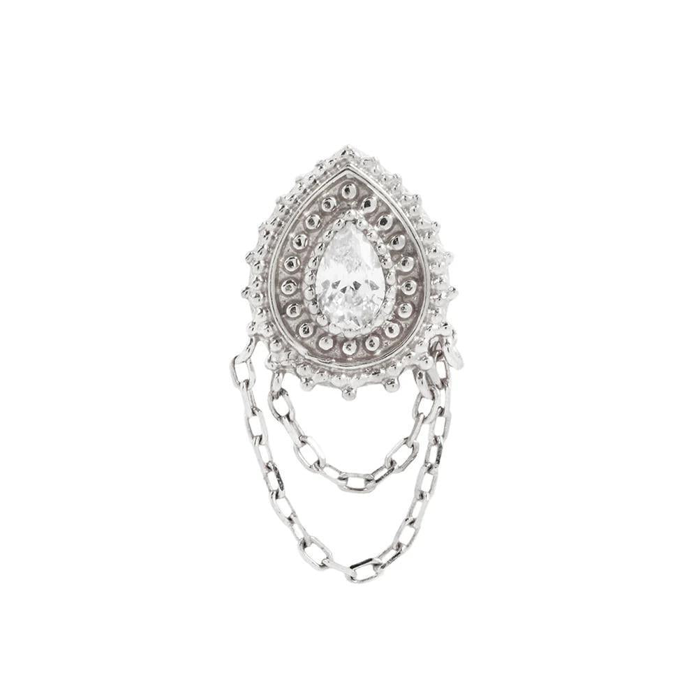 Buddha | 14k gold | Diety | Clear CZ