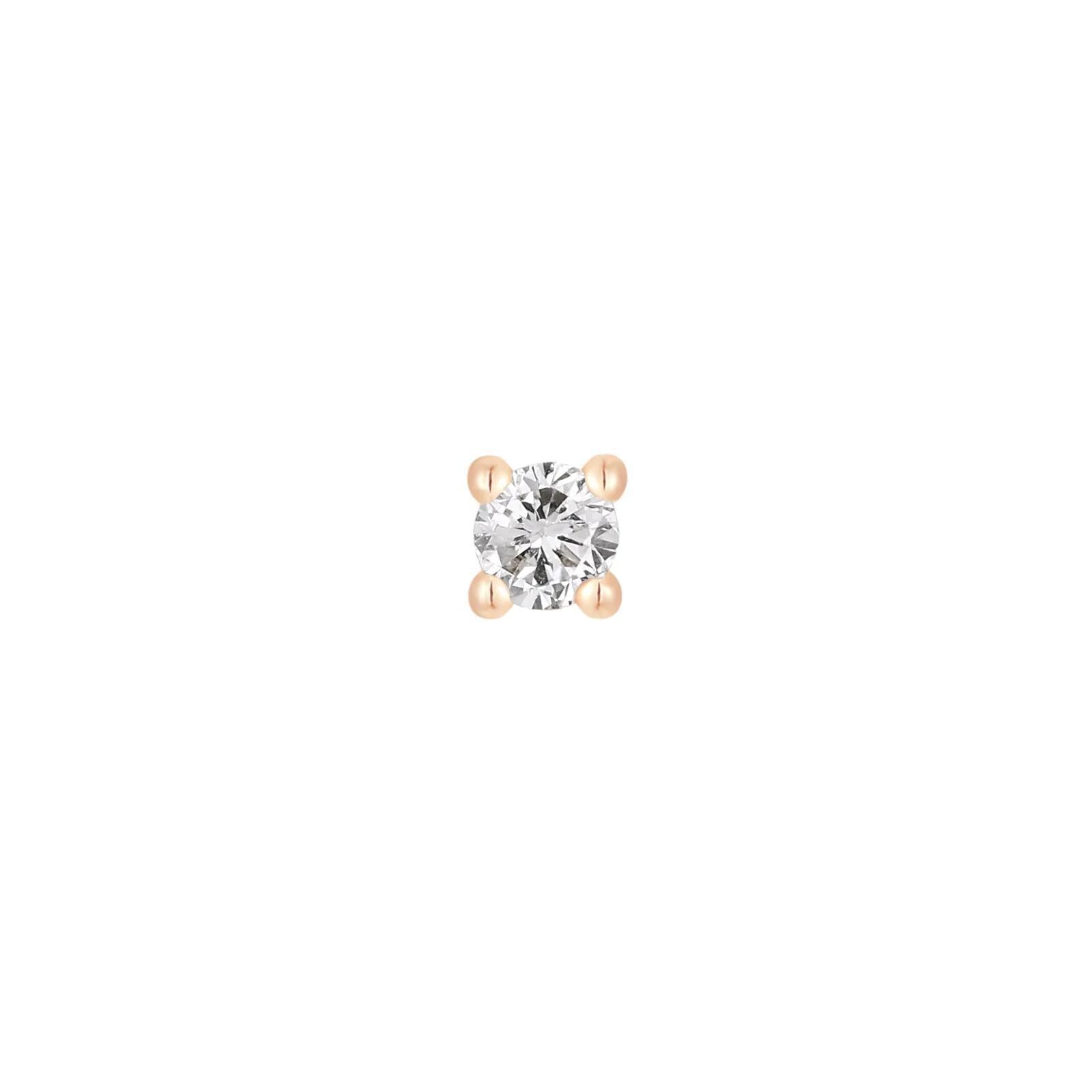 Buddha | 14k gold | Prong | White Diamond