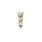 Buddha | 14k gold | Bowery Reverse Set | Swarovski Crystal CZ