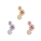 Buddha | 14k gold | Dig It | Amethyst + Pink Sapphire + White Topaz