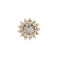 Buddha | 14k gold | Delphine | Grey Diamond + White Sapphire